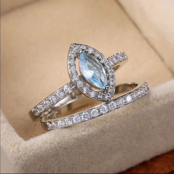 New Marquise Cut Women’s 925 Silver Ring - Picture 5 of 6